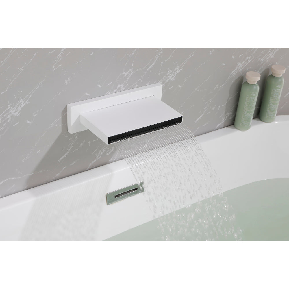SHOWER Waterfall Waterfall Tub Faucet Wall Mount Tub Filler Spout For Bathroom sink Multiple Uses High Flow Bathtub shower Cascade Waterfall