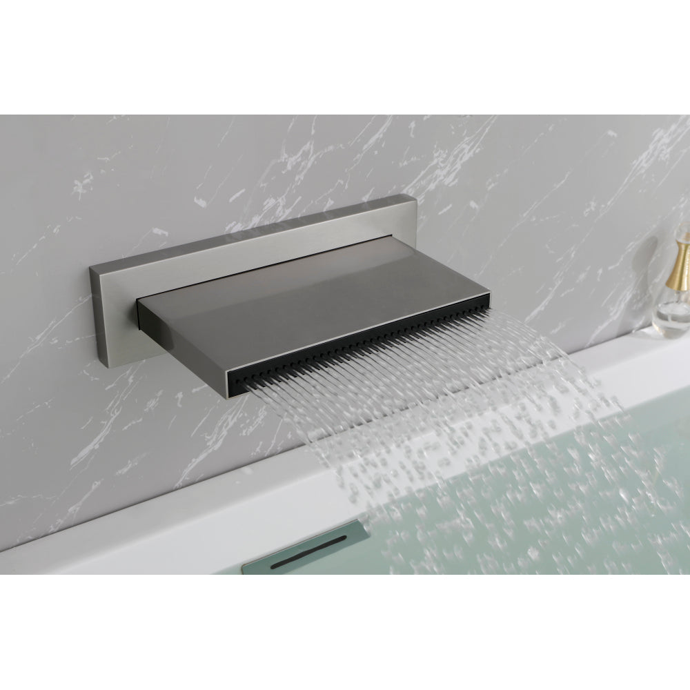 SHOWER Waterfall Waterfall Tub Faucet Wall Mount Tub Filler Spout For Bathroom sink  Multiple Uses High Flow Bathtub shower Cascade Waterfall