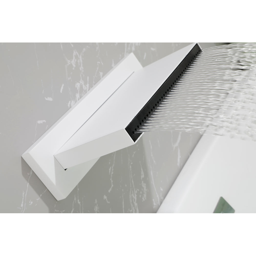 SHOWER Waterfall Waterfall Tub Faucet Wall Mount Tub Filler Spout For Bathroom sink Multiple Uses High Flow Bathtub shower Cascade Waterfall
