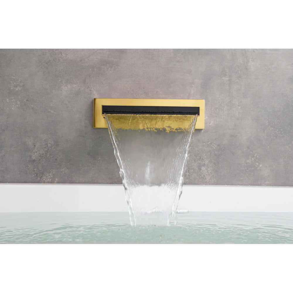 SHOWER Waterfall Waterfall Tub Faucet Wall Mount Tub Filler Spout For Bathroom sink  Multiple Uses High Flow Bathtub shower Cascade Waterfall