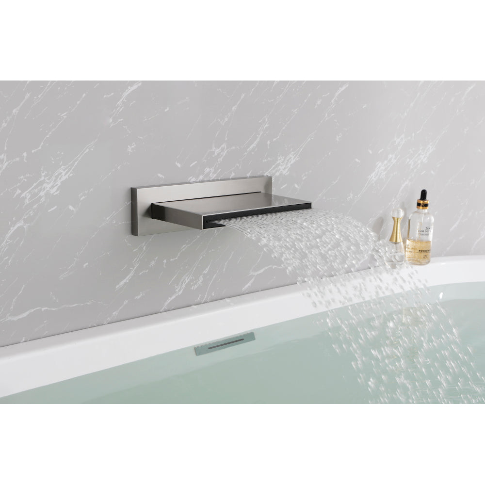 SHOWER Waterfall Waterfall Tub Faucet Wall Mount Tub Filler Spout For Bathroom sink  Multiple Uses High Flow Bathtub shower Cascade Waterfall