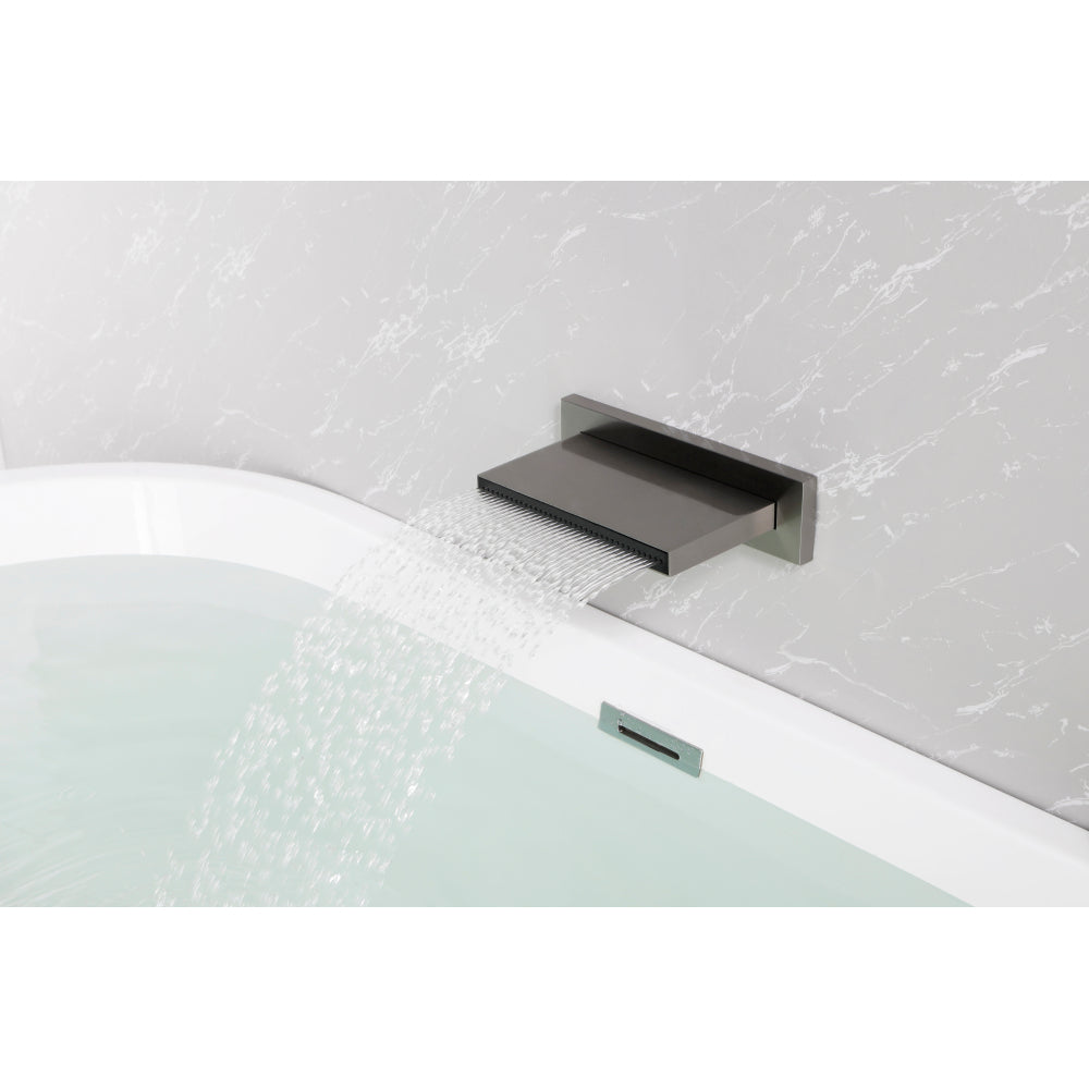 SHOWER Waterfall Waterfall Tub Faucet Wall Mount Tub Filler Spout For Bathroom sink  Multiple Uses High Flow Bathtub shower Cascade Waterfall