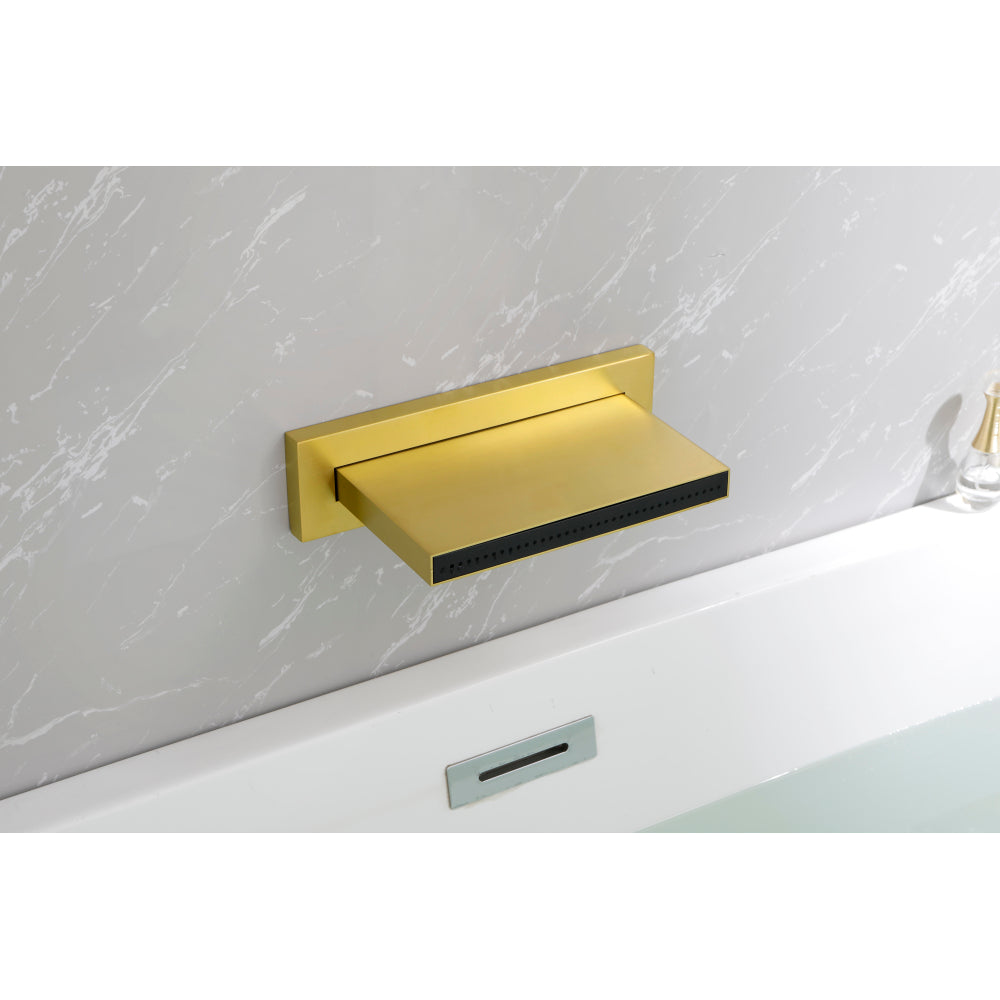 SHOWER Waterfall Waterfall Tub Faucet Wall Mount Tub Filler Spout For Bathroom sink Multiple Uses High Flow Bathtub shower Cascade Waterfall