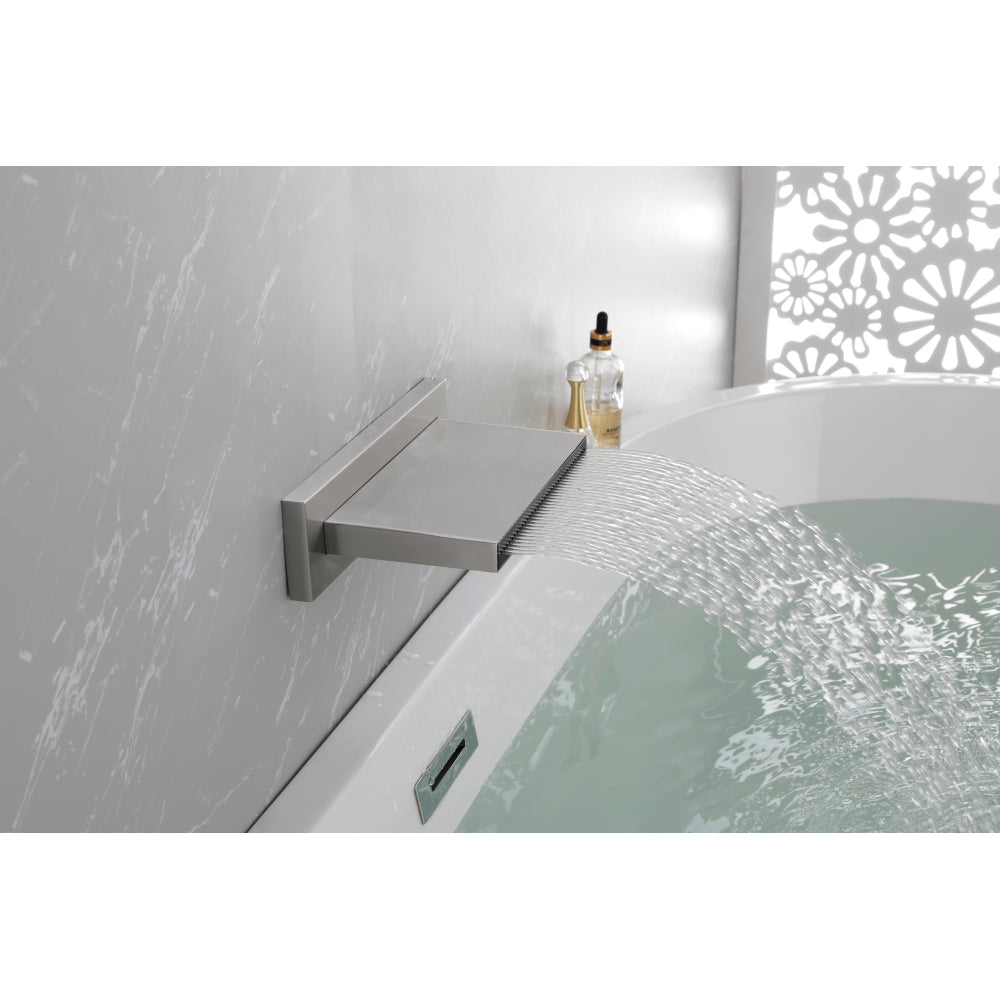 SHOWER Waterfall Waterfall Tub Faucet Wall Mount Tub Filler Spout For Bathroom sink  Multiple Uses High Flow Bathtub shower Cascade Waterfall