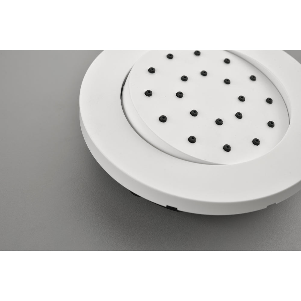 Concealed Installation Body Jet Shower Spa  Square Massage Jets Spray Body Shower Bodyspray (White - 3pcs)