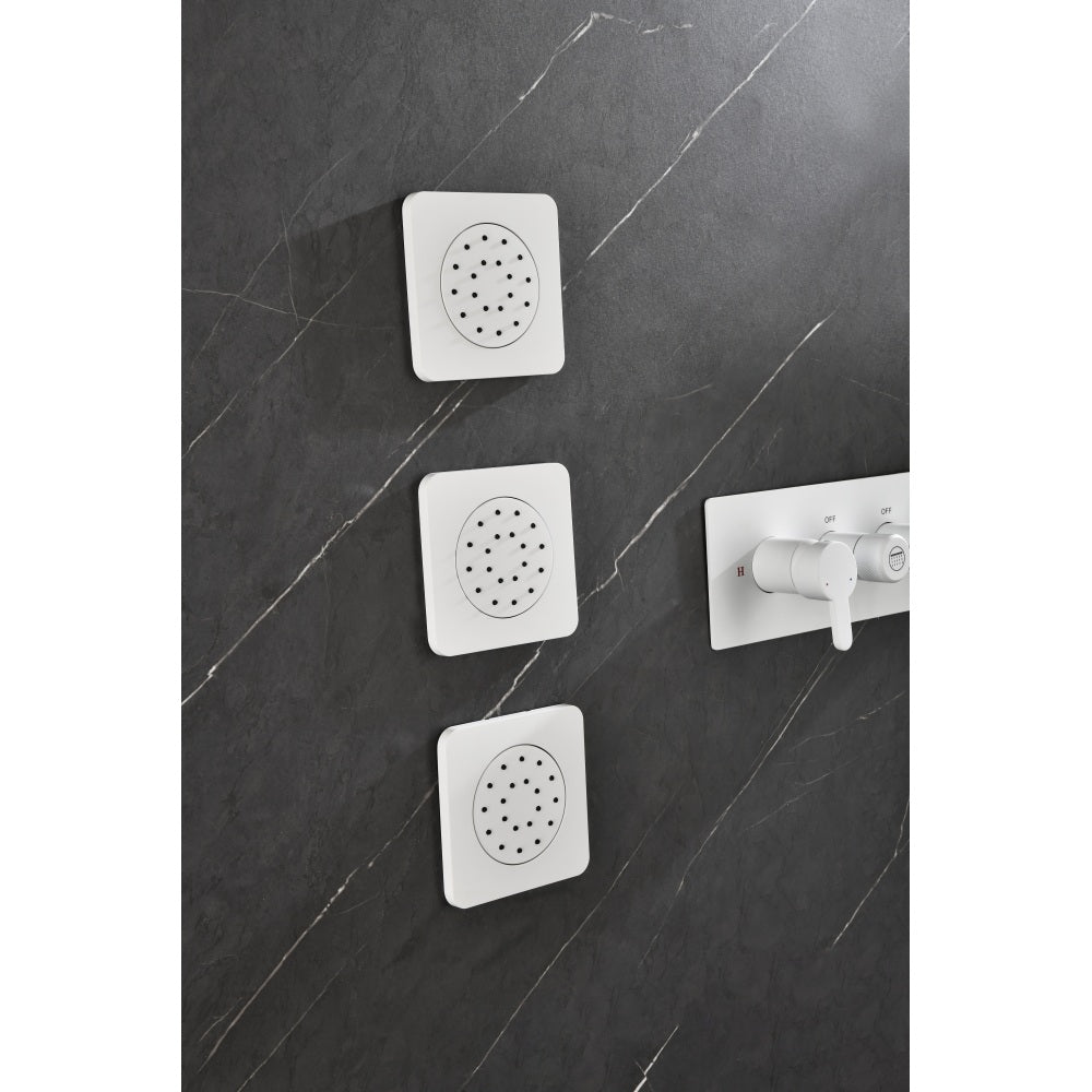 Concealed Installation Body Jet Shower Spa  Square Massage Jets Spray Body Shower Bodyspray ( 3pcs)