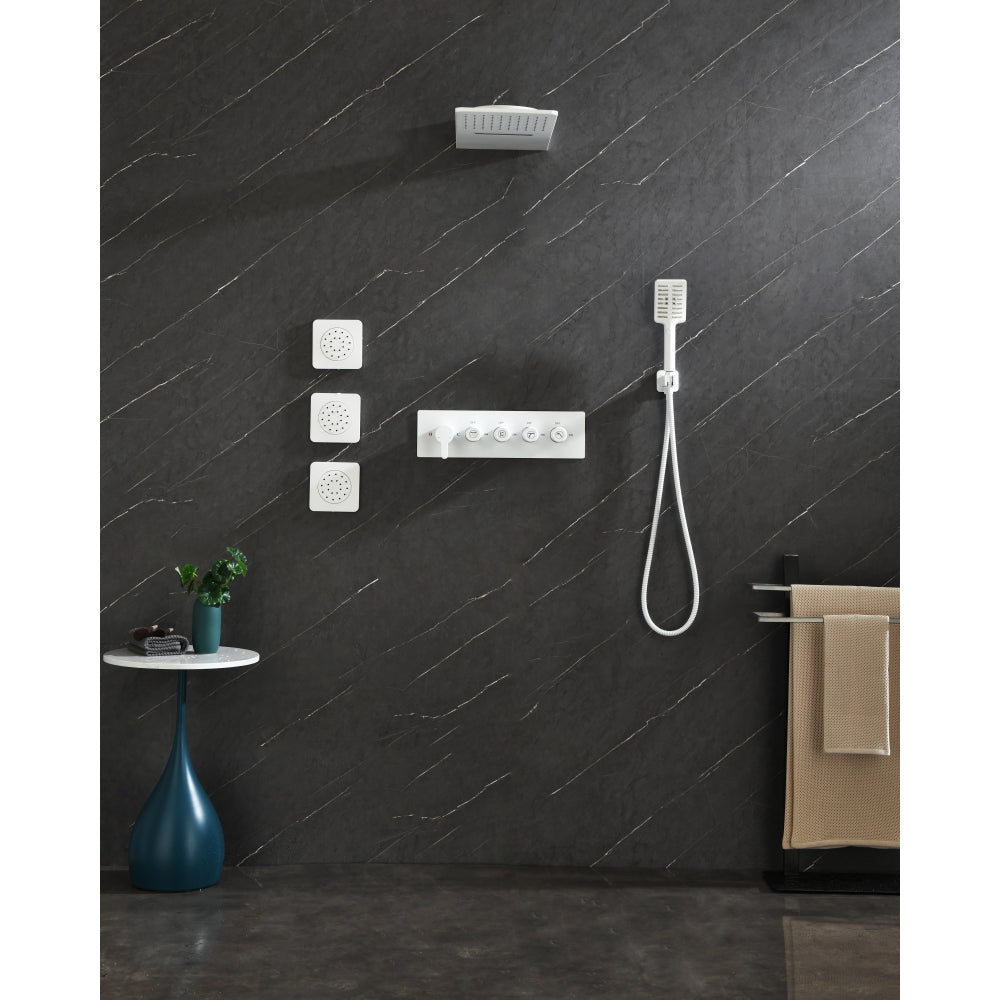 Concealed Installation Body Jet Shower Spa  Square Massage Jets Spray Body Shower Bodyspray ( 3pcs)