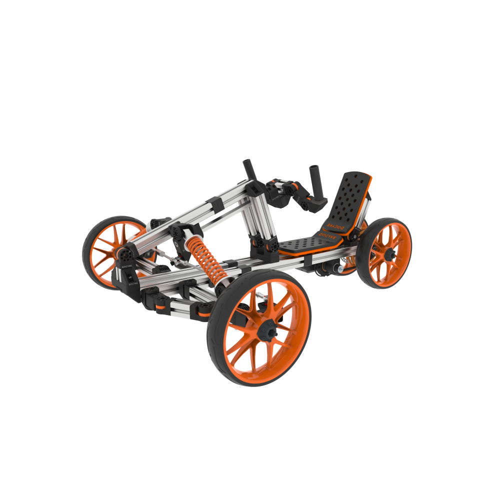 Modular design High-strength material electric innovation kart, more than 20 kinds of assembly methods, suitable for outdoor sports, parent-child interaction