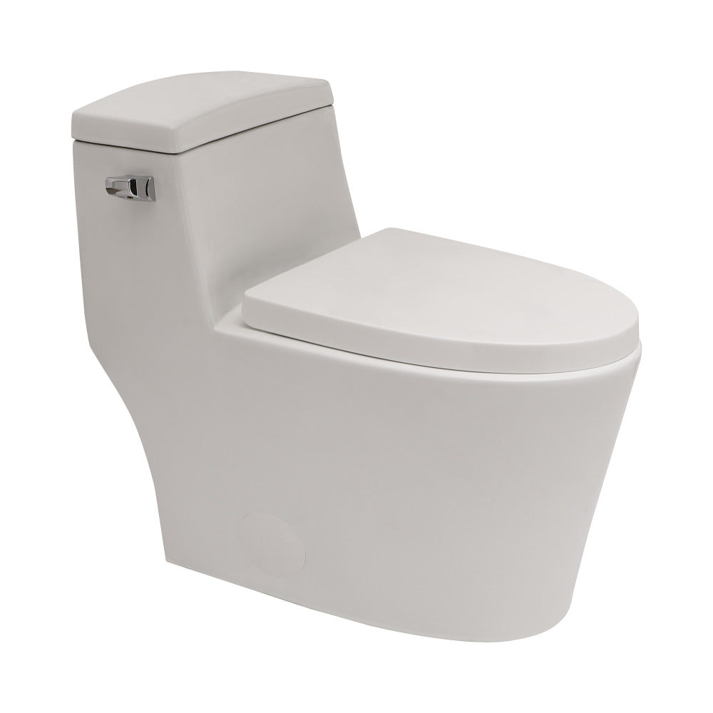 Ceramic One Piece Toilet,Dual Flush with Soft Clsoing Seat