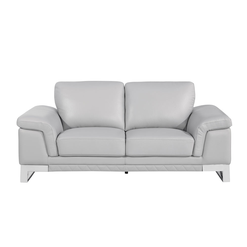 Top Grain Italian Leather Loveseat