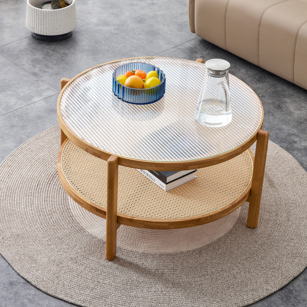 Chinese style log wind Imitation rattan tea table rectangular solid wood coffee  table small family living room tea table