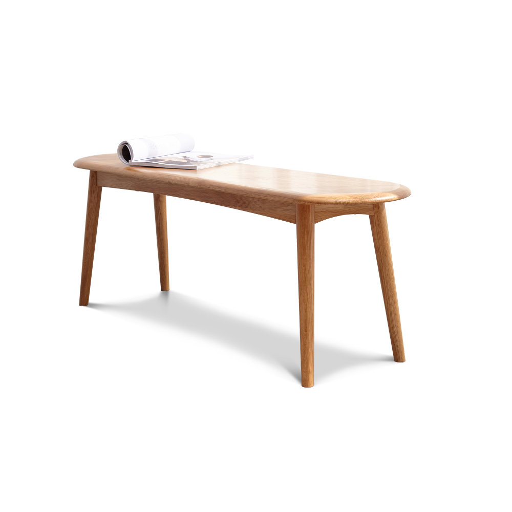 Natural Oak Wood for Dining Bench Table Bench for Living Room