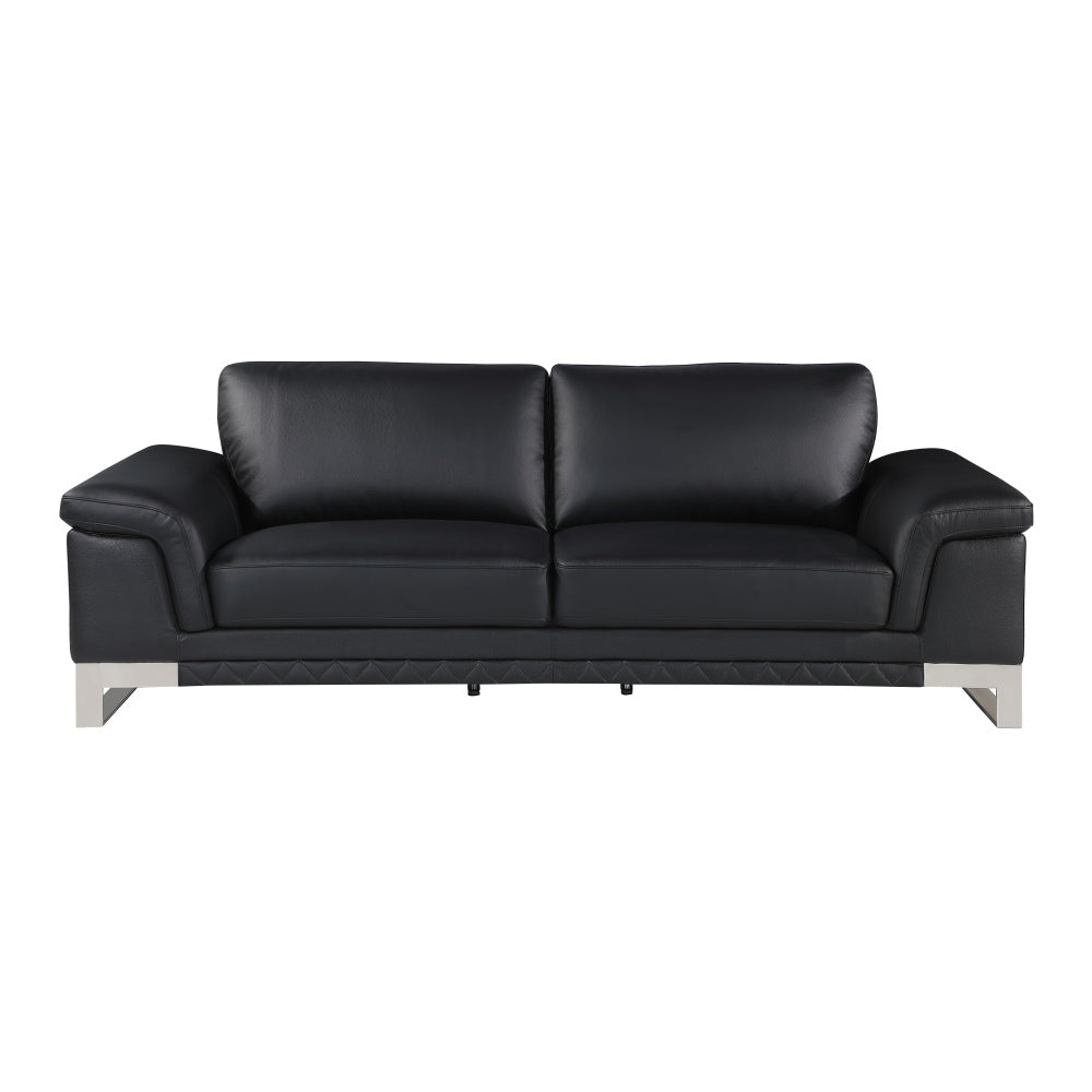 Top Grain Italian Leather Loveseat