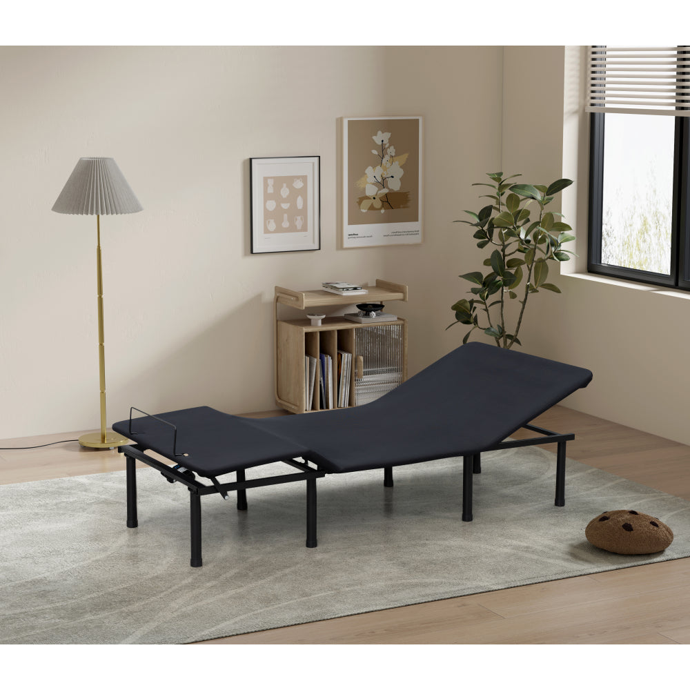 Adjustable Bed Base - Three Fold-TXL-Motorized Head and Foot Incline - Quick and Easy Assembly