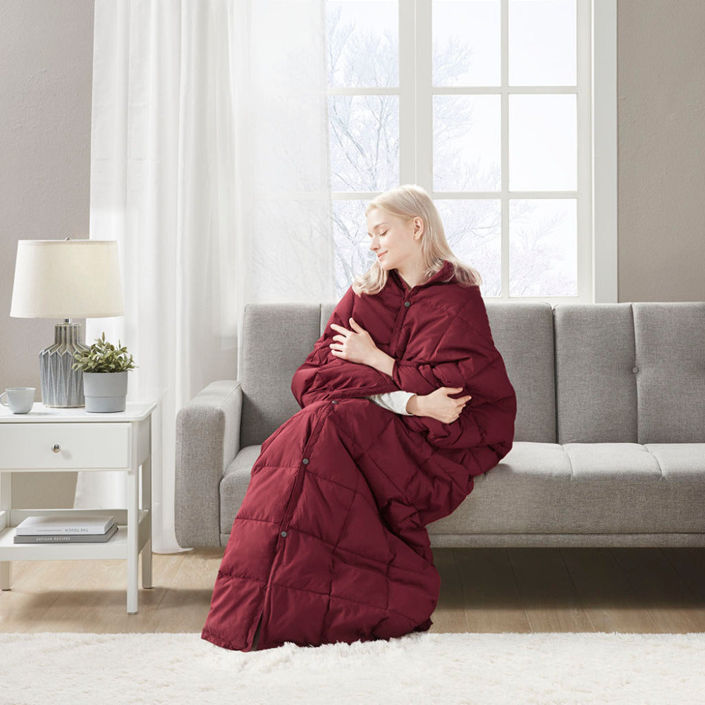 Wearable Multipurpose Throw Red 62x68"