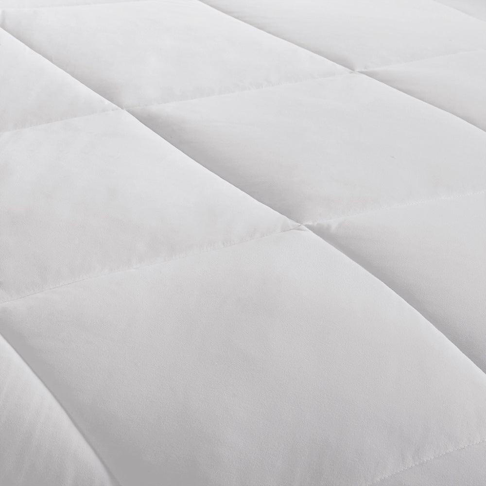 Oversized Down Alt Comforter with HeiQ Smart Temp Treatment White Full/Queen
