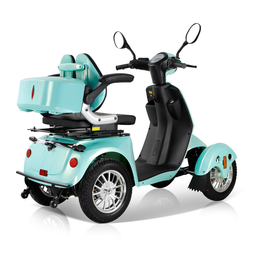 Fastest Mobility Scooter With Four Wheels For Adults & Seniors, Red 800W