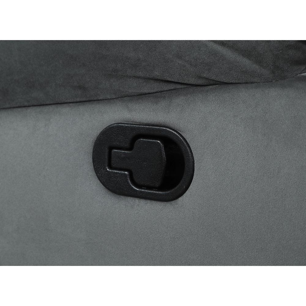 Global United Reclining Transitional Microfiber Fabric Sofa