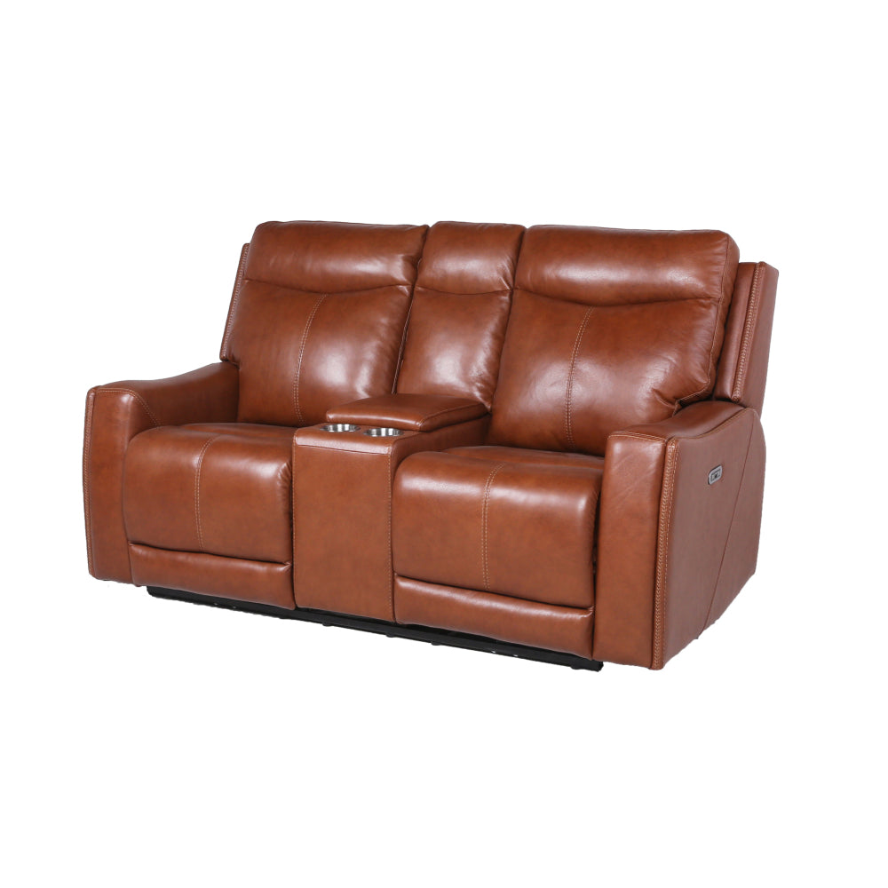 Contemporary Style Motion Set - Top-Grain Leather, Power Headrest and Footrest - Fashion-Forward Colors, Convenient USB Charging