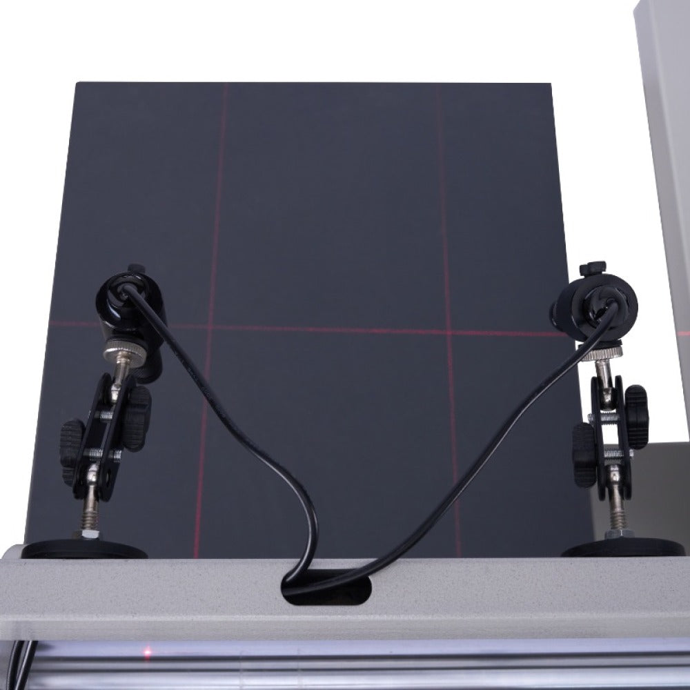 16x24 pneumatic sliding dual-platen hot press with infrared positioning and built-in air compressor