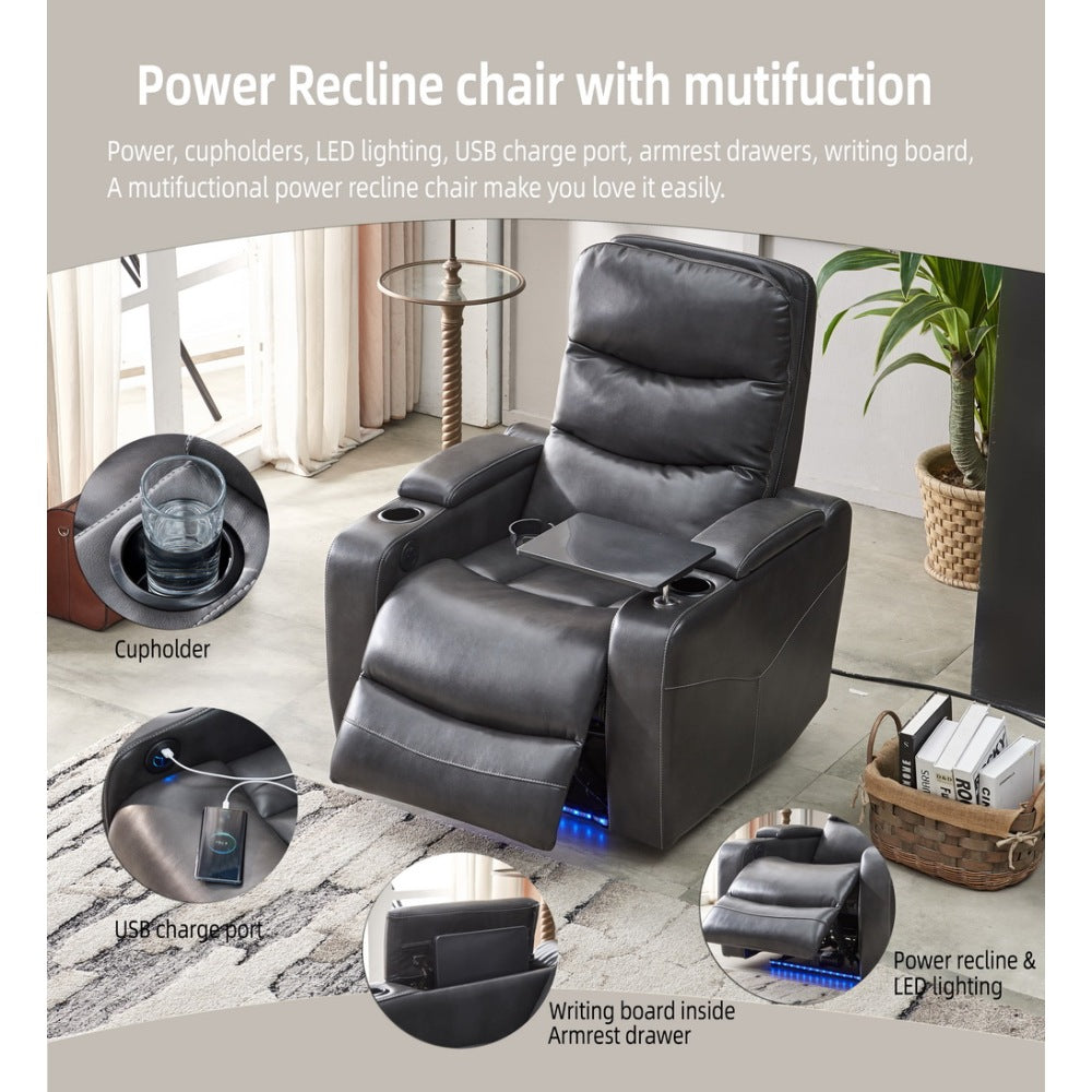 Power reclining chair Black color