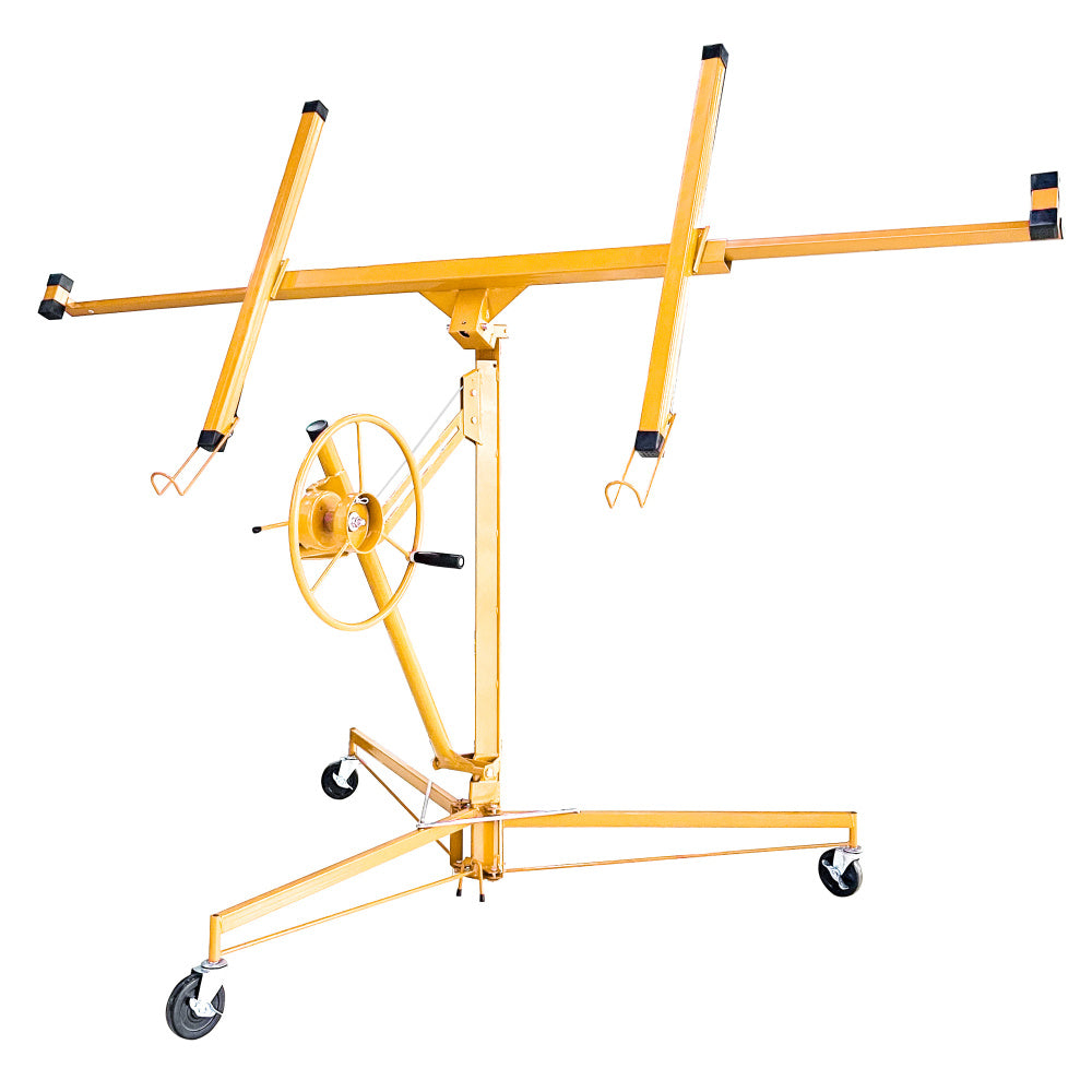 Drywall Panel Lifter Drywall Panel hoist Jack Lifter Jack Rolling Caster Panel Hoist 11ft red