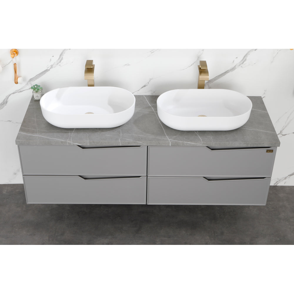 24*14*5.5  Modern Oval 24"x14" White   Above  Bathroom Vessel Sink, Bathroom Sink for Lavatory Vanity Cabinet