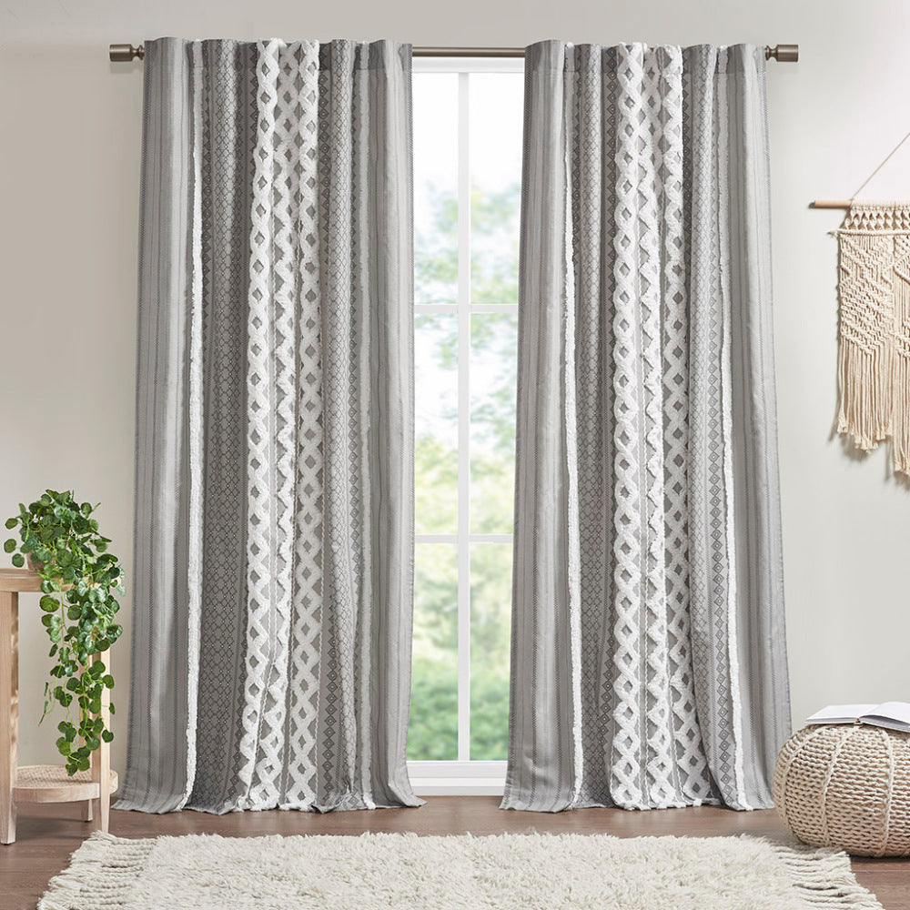 Burnout Printed Curtain Panel
