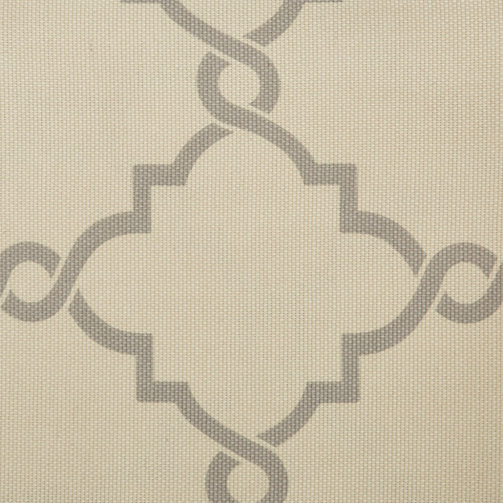 Fretwork Print Grommet Top Window Curtain Panel(Only 1 Pc Panel)
