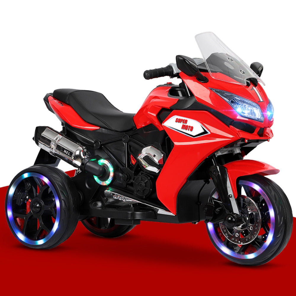12V Kids Electric motorcycle ,ride on motorcycle,Three lighting wheels Kids electric toys Boys Girls Motorcycle, Children Battery Motor Bikes Rechargeable 3 Wheels Ride on  Electric Motorcycle