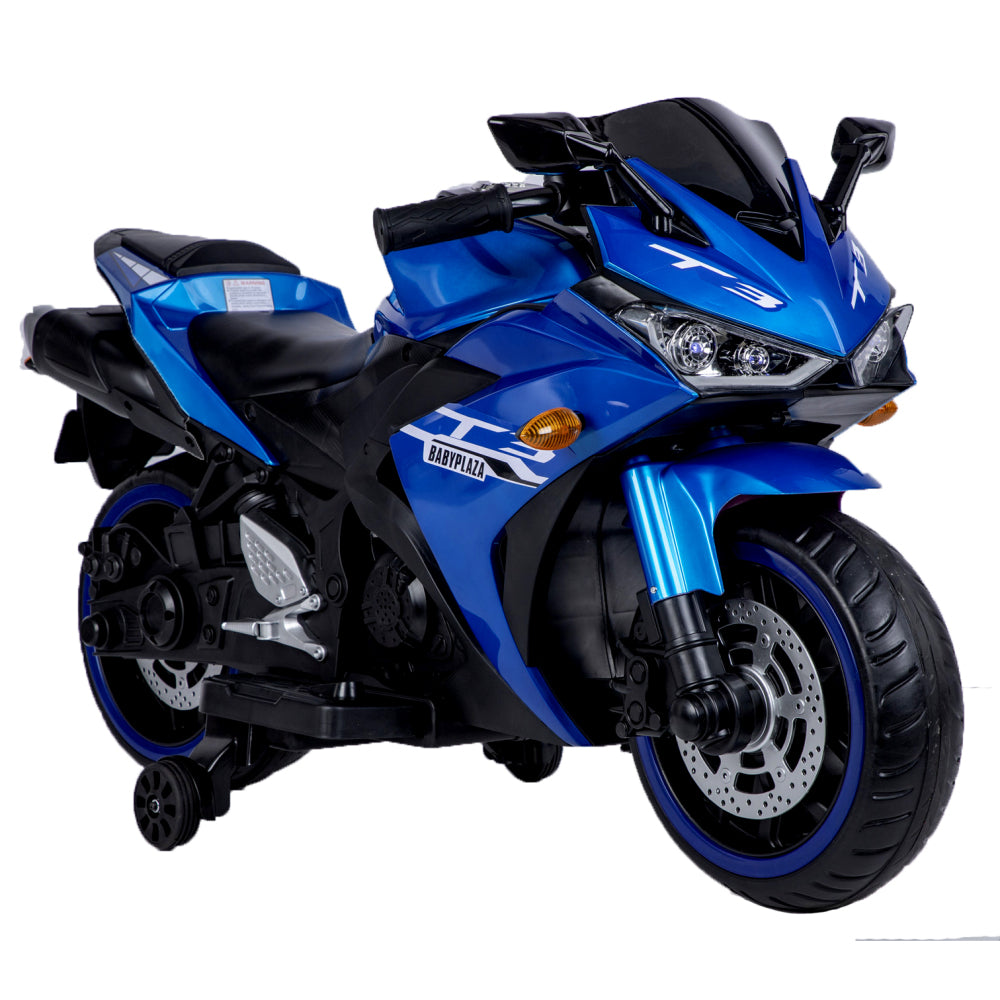 kids motorcycle, 12V motorcycle for kids 3 4 5 6 years Boys Girls  12v7ah kids motorcycle ride on toy with Training  Wheels/manual throttle/ drive by hand /Lighting  wheels