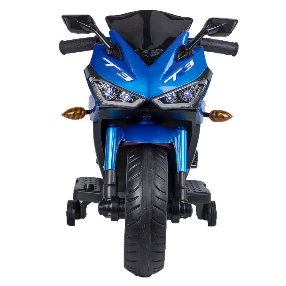 kids motorcycle, 12V motorcycle for kids 3 4 5 6 years Boys Girls  12v7ah kids motorcycle ride on toy with Training  Wheels/manual throttle/ drive by hand /Lighting  wheels