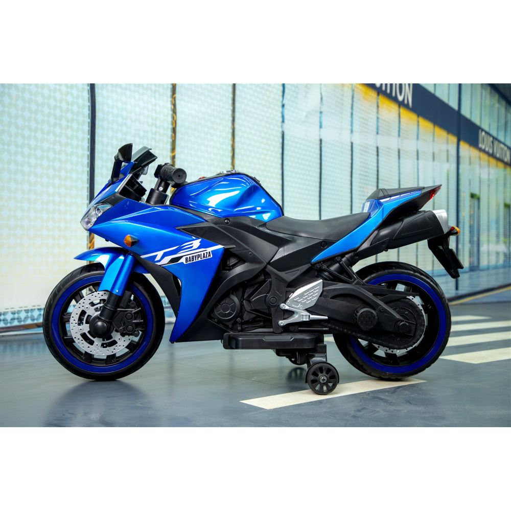 kids motorcycle, 12V motorcycle for kids 3 4 5 6 years Boys Girls  12v7ah kids motorcycle ride on toy with Training  Wheels/manual throttle/ drive by hand /Lighting  wheels