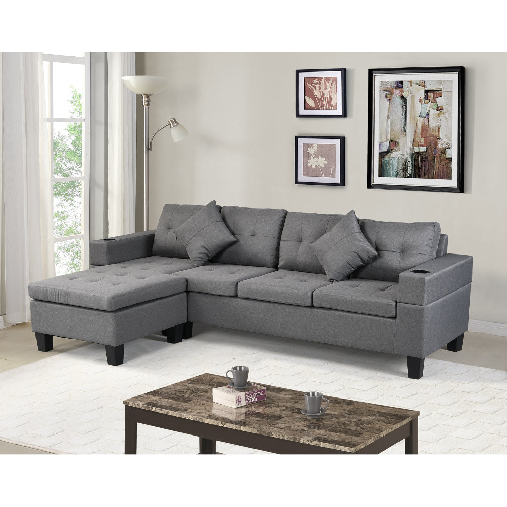 Reclining Loveseat with Middle Console Slipcover,  Stretch Loveseat Reclining Sofa Covers (BLACK, 2 Seat Recliner Cover with Console)