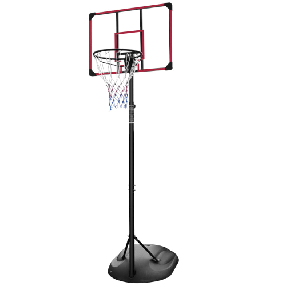 Portable Basketball Hoop Adjustable 7.5ft - 9.2ft with 32 Inch Backboard for Youth Adults Indoor Outdoor Basketball Goal White