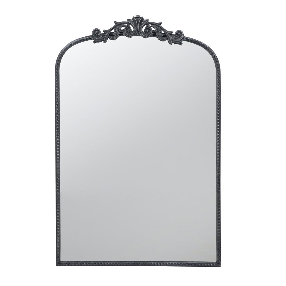 24" x 42" Gold Arch Mirror, Baroque Inspired Wall Decor for Bathroom Bedroom Living Room