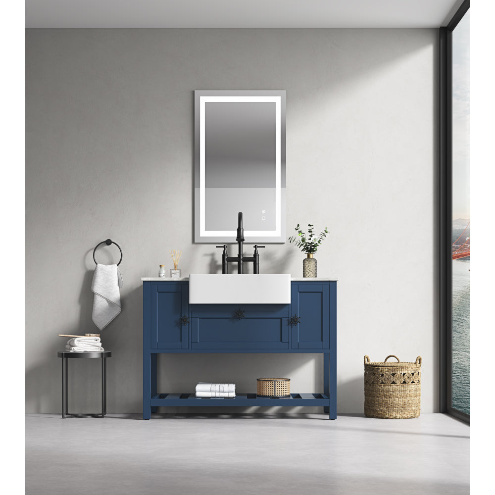 LED Bathroom Mirror 36  "x28   " with Front and Backlight, Large Dimmable Wall Mirrors with Anti-Fog, Memory,3 Colors, LED Vanity Mirror
