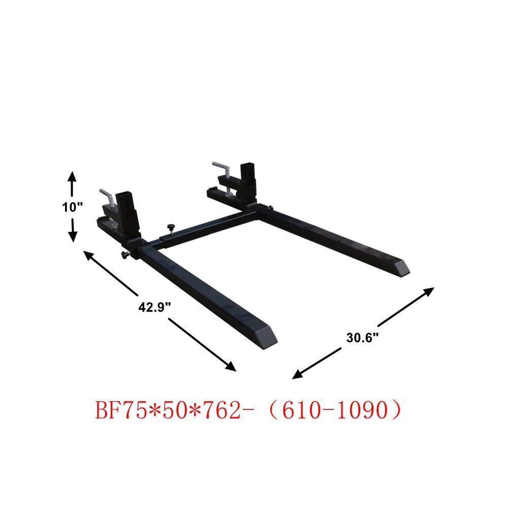 1500lb Capacity Clamp on Pallet Forks for Tractor Skid Steer Loader