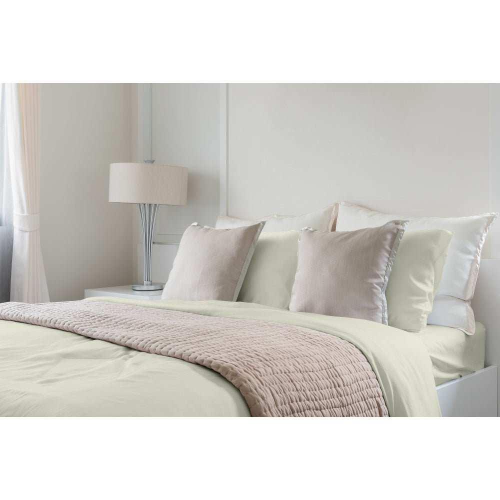 Premium Silky Soft 100% Tencel Lyocell Derived from Eucalyptus 4-Piece Sheet Set, Oeko-TEX Certified, King - Crème