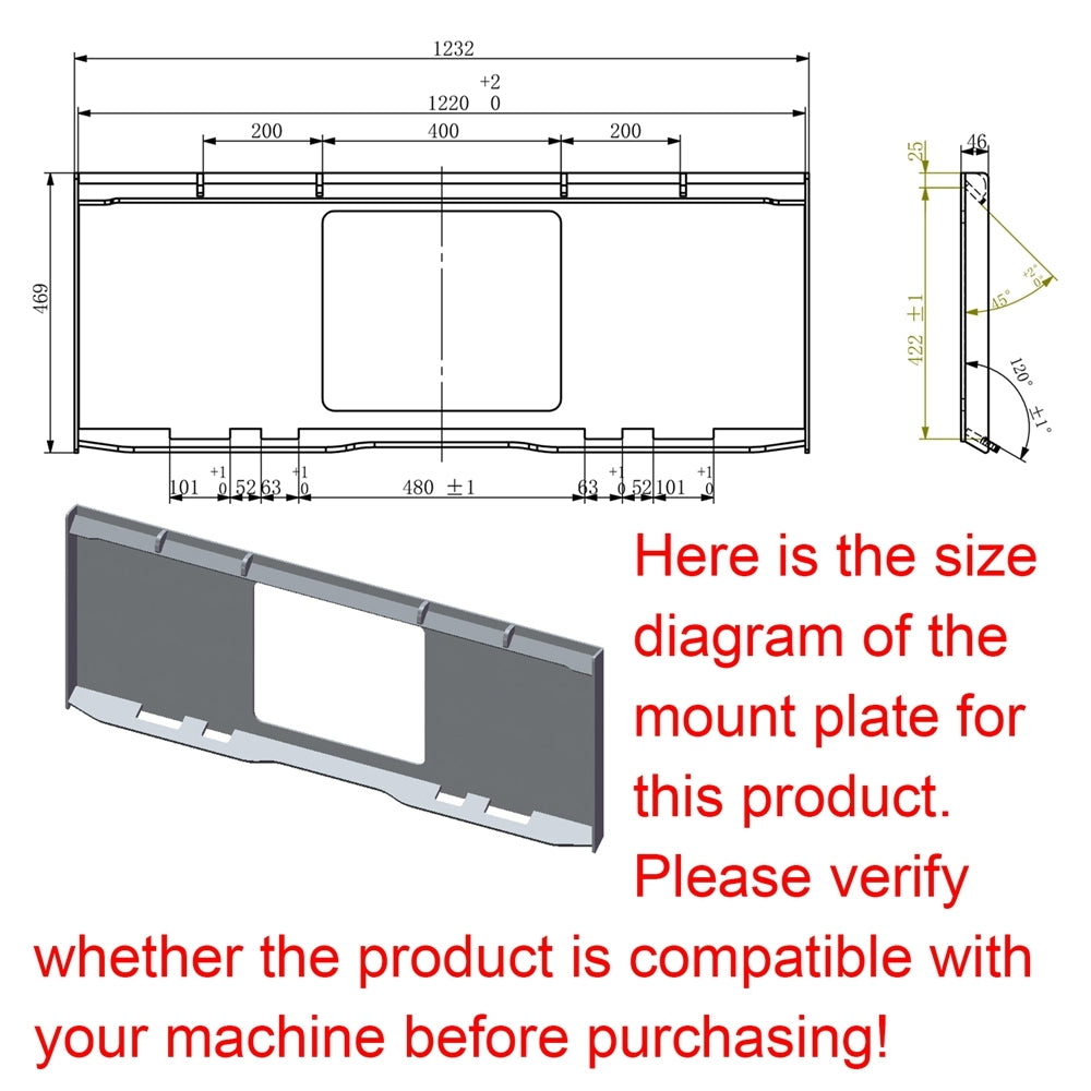 72'' Root Grapple Bucket Skid Steer Front End Loader Attachments