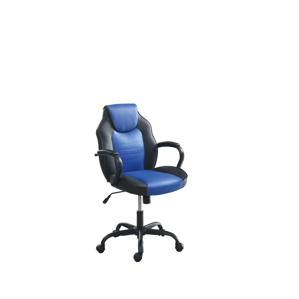 OFFICE CHAIR in Black Faux Leather