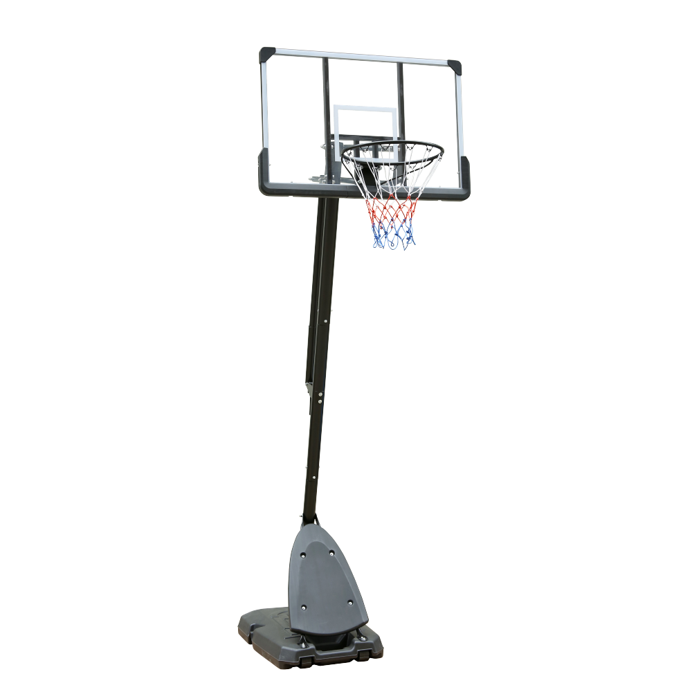 Height Adjustable Basketball Hoop, 7.5 to 10ft Adjustable Basketball Stand with 44 Inch Backboard, Portable Basketball Goal System with Stable Base and Wheels, Use for Outdoor
