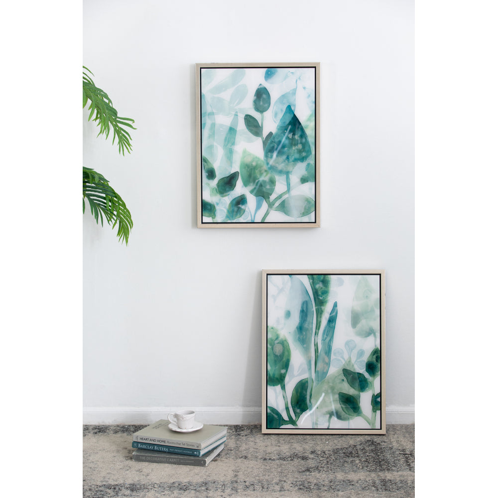 19" x 25.5" Framed Printed Acrylic Decorative Wall Art, Wall Decor for Living Room Bedrrom Entryway Office, Set of 2