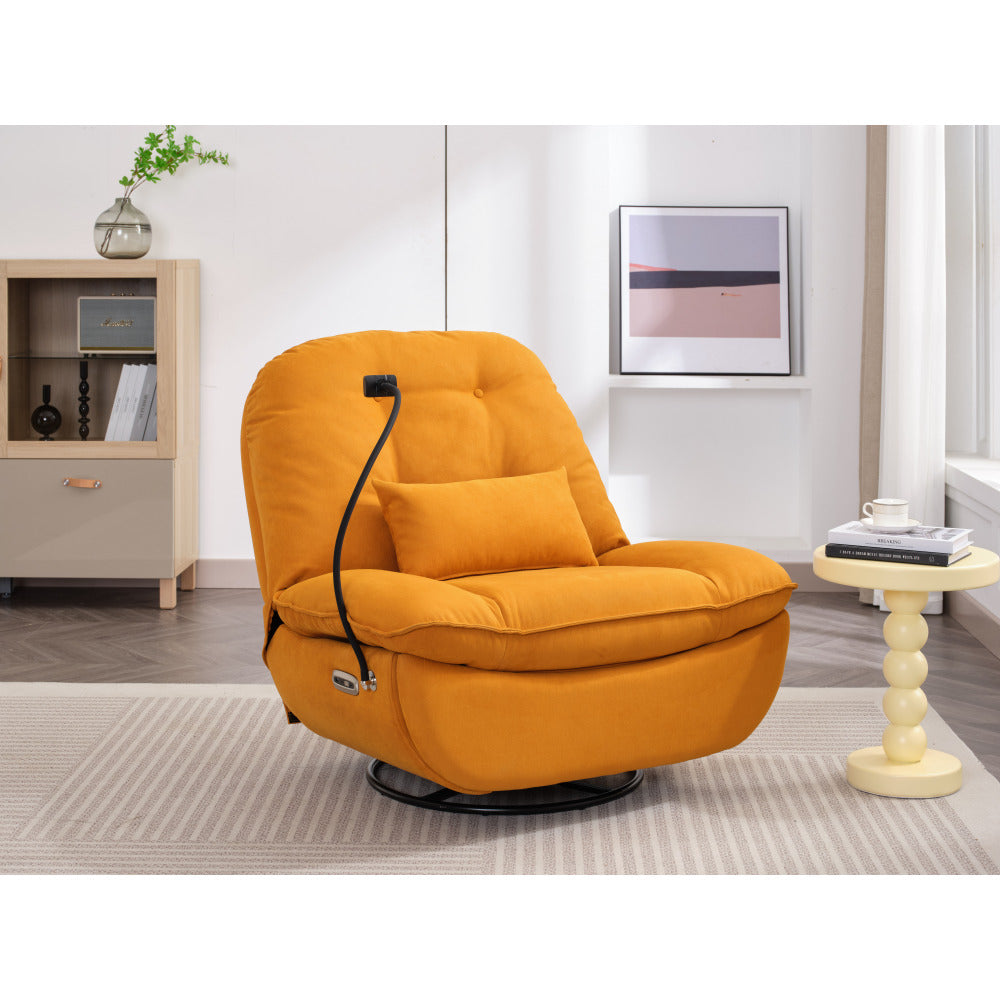Power Recliner Swivel Glider USB Charger With Bluetooth Music Player Different Function Sleep Working Game and Leisure Model