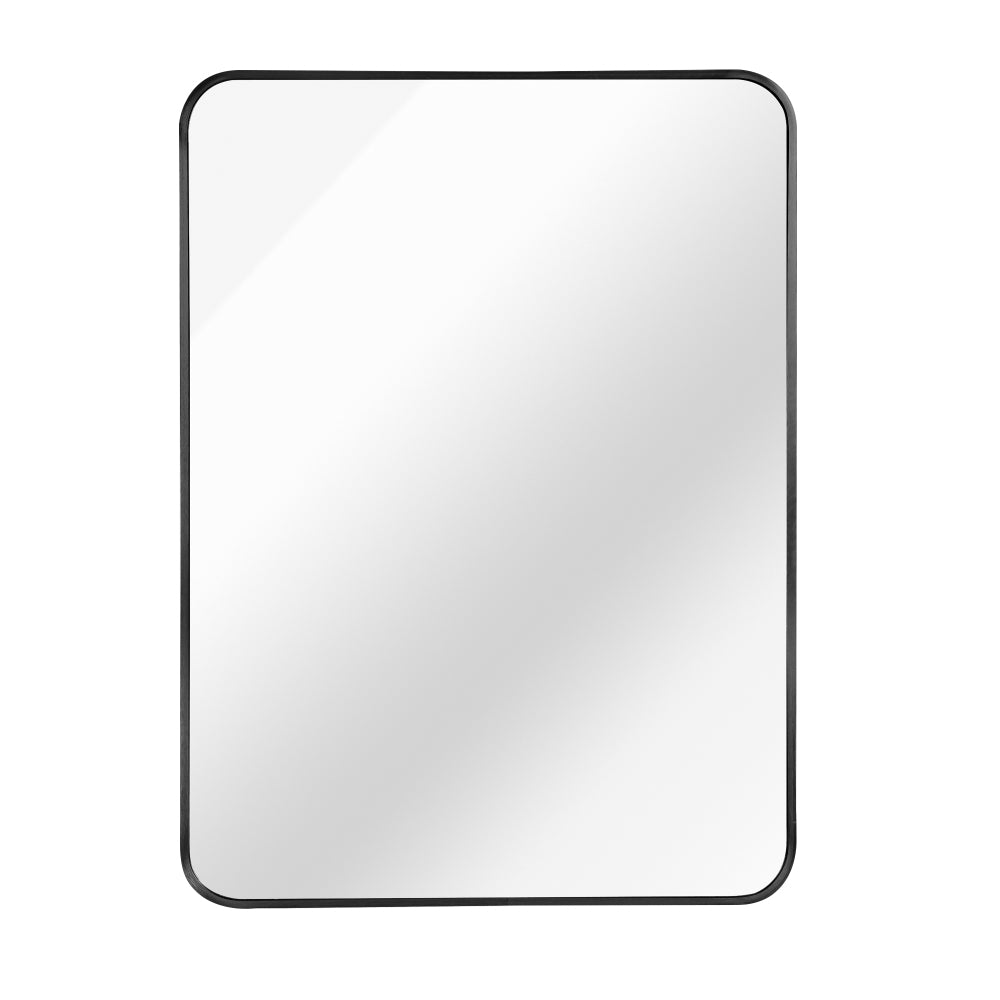 24x36 Inch Black Metal Framed Rectangular Bathrrom Mirror for Wall.(W2203135010)
