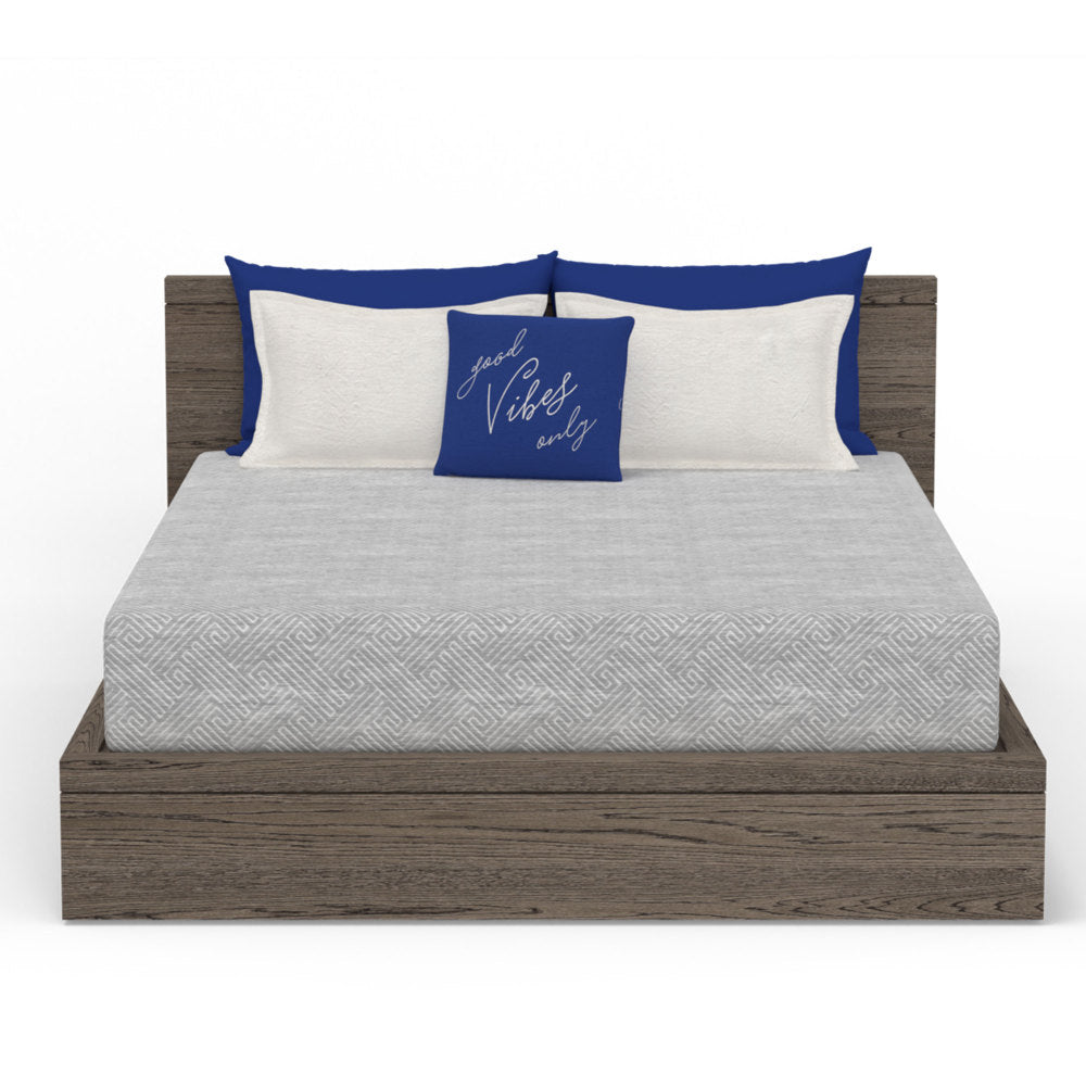 Vibe 8" Heather Grey Memory Foam Mattress (Ultra Small Package) - Queen