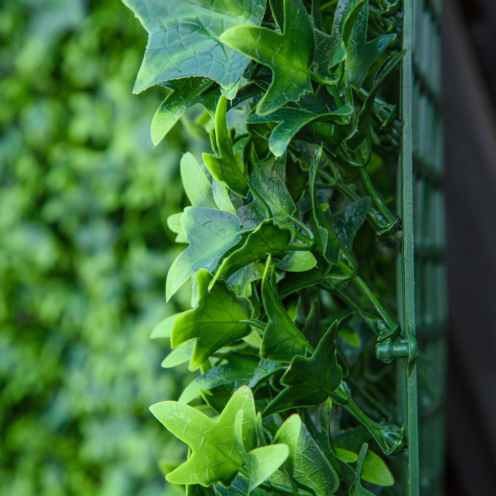 Artificial Grass Wall Panel Backdrop, 12 20" x 20" Boxwood UV Protection Privacy Coverage Panels for Indoor & Outdoor Decor, Wall & Fence Covering, Sweet Potato, Green