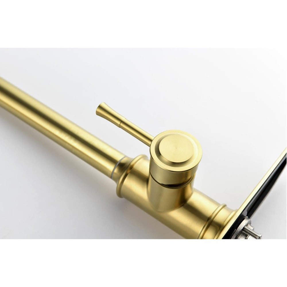 Single Handle High Arc Pull Out Kitchen Faucet,Single Level Stainless Steel Kitchen Sink Faucets with Pull Down Sprayer
