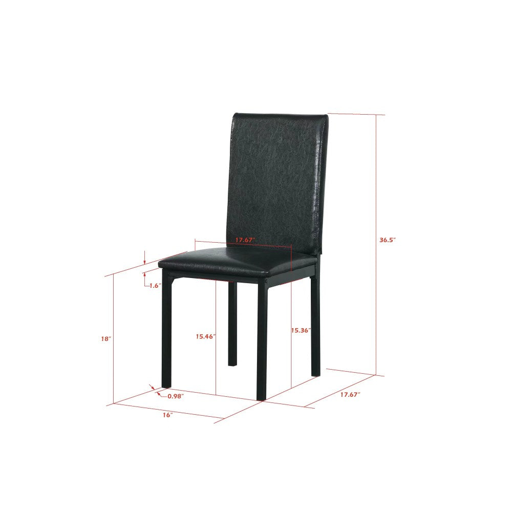 4-piece metal frame dining seats
