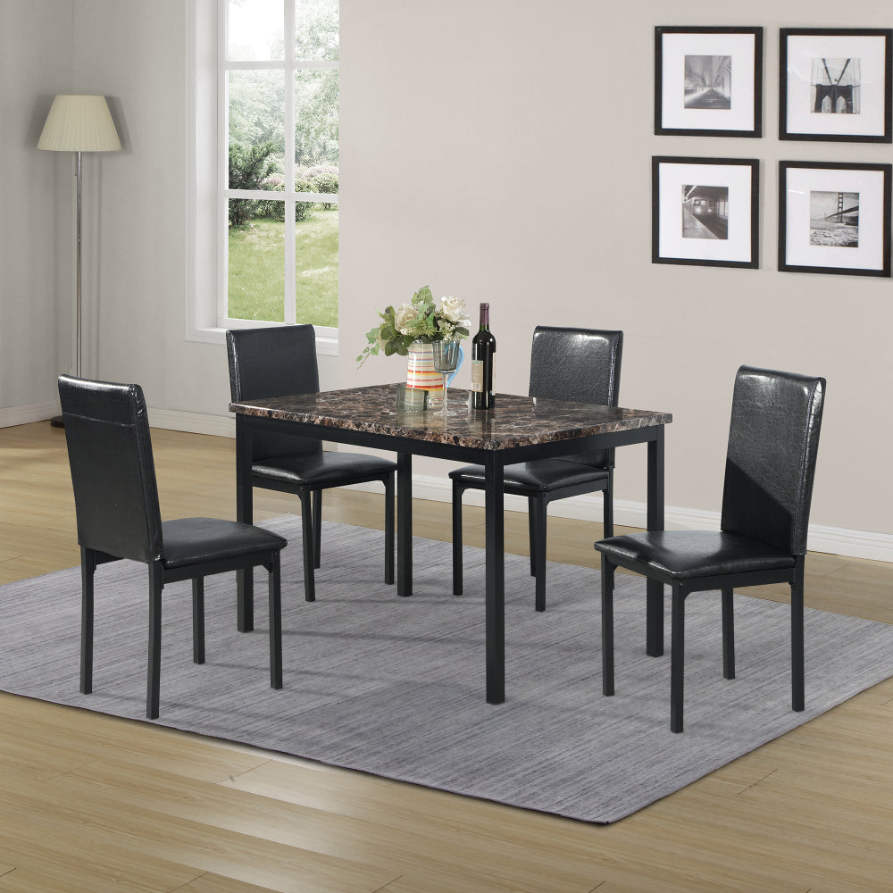4-piece metal frame dining seats
